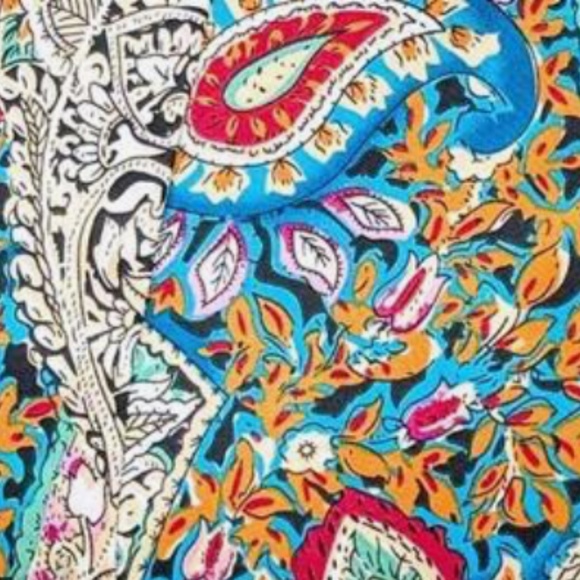 Boho Paisley Floral Print Twist Detail Mini Skort - Picture 5 of 6
